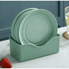Black Friday Deals 2021 5/10Pack Unbreakable Wheat Straw Plates Dinner Dishes + Base Dishwasher & Microwave Safe
