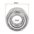 thumbnail image 4 of Uxcell 3x7x3mm 683ZZ Double Shielded Ball Bearings Chrome Steel, 4 of 5