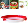 thumbnail image 4 of Bandeja de conservación de alimentos reutilizable portátil de almacenamiento vegetal mantener fresco para viajes en hogar senderismo al Redondo rojo BLESIY Bandeja de conservación de almacenamiento en el hogar, 4 of 8