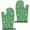 Football and Blast, variant on Football and Triangle Turquoise Cute Oven Mitts 2-Pack Set, Heat Resistant Kitchen Gloves for Oven, 7.7"x12"