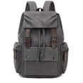 thumbnail image 1 of SPEKSEE Sac à Dos Rétro en Toile et Cuir pour Ordinateur Portable, Sac Unisexe Durable de 15,6 Pouces pour la Randonnée, le Travail et les Voyages, Sac de Jour Résistant à l'Eau, 1 of 6