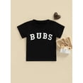 thumbnail image 2 of Chollius Toddler Boys Girls Short Sleeve BUBS Letter Print T-Shirt Infant Summer Loose Fit Tops Clothes, 2 of 8