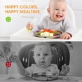 thumbnail image 5 of AIEVE Stainless Steel Kids Plates, 4 Pack Round Divided Toddler Plates, Portion Control Plate 9 Inch, 5 of 10