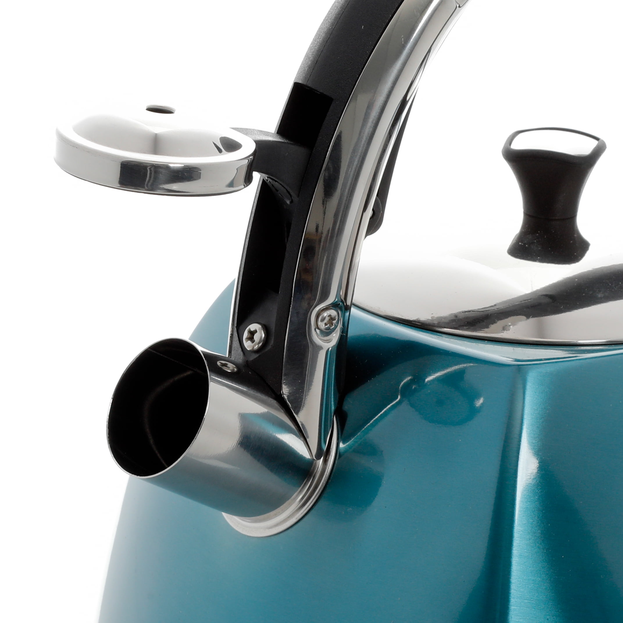 Mr. Coffee 2.5 Quart Stainless Steel Whistling Tea Kettle In Turquoise, Coffee, Tea & Espresso, Furniture & Appliances