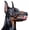 L-Scary Dog Muzzle#1, variant on Scary Dog Muzzle, Prevents Barking with Adjustable Plastic Breathable Muzzle for Halloween,Party Costume and Christmas(S)