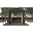 thumbnail image 2 of Sheltertube Wind And Snow-Load Rated Garage, 14X18X16 Grey, 2 of 12