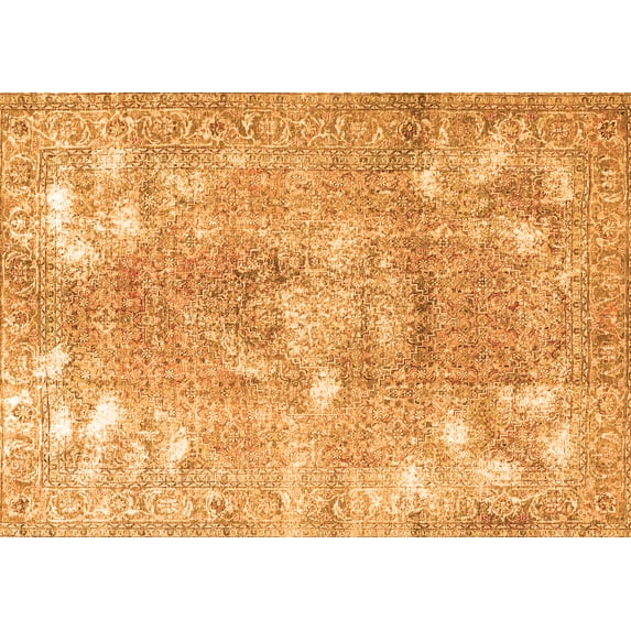 Ahgly Company Indoor Rectangle Persian Orange Traditional Area Rugs, 3' x 5'