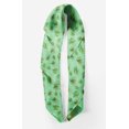 thumbnail image 2 of Bimba Green Monstera Leaves Pure Silk Printed Head Bandanas Summer Neck Wrap Scarf 40 x 40 Inches, 2 of 6