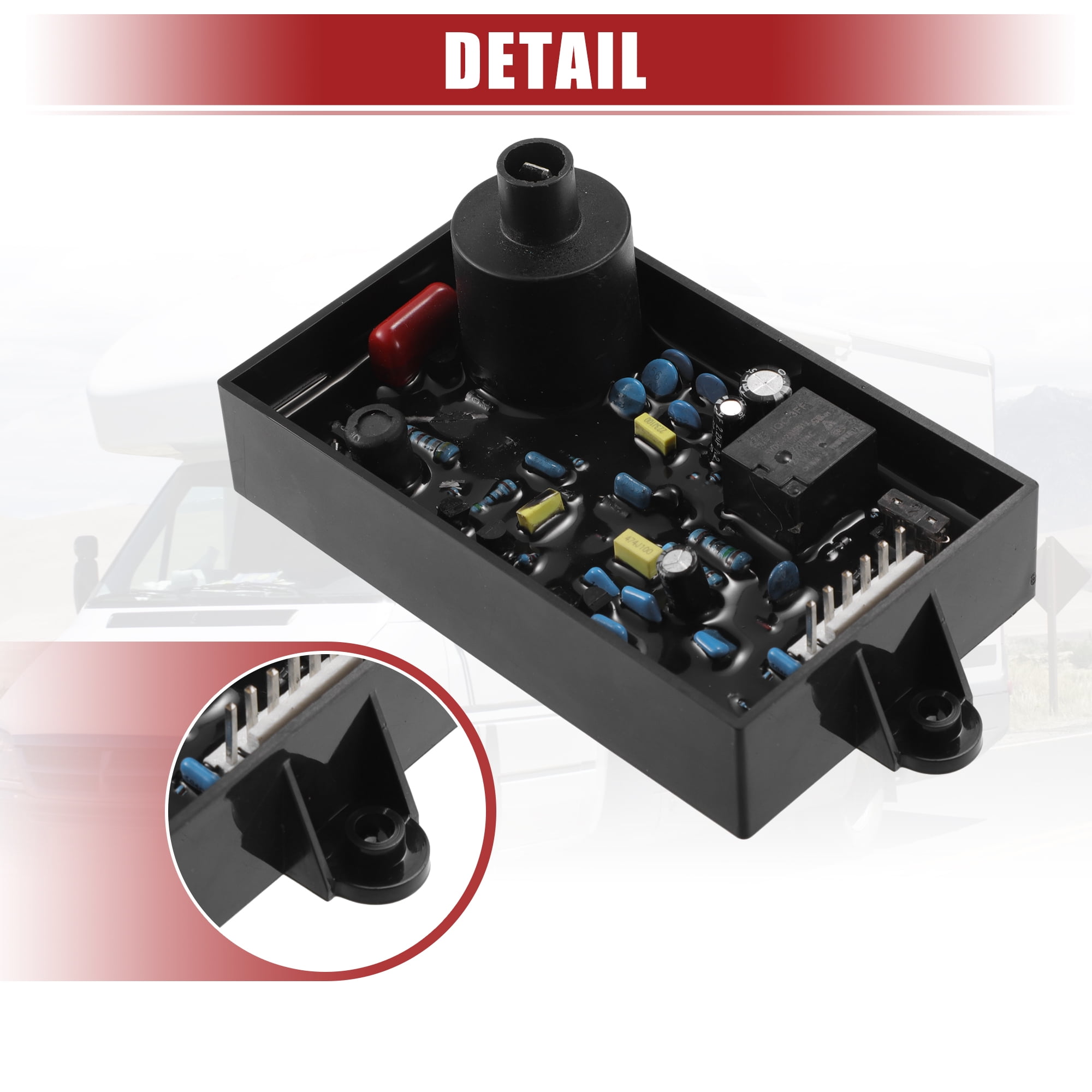 Unique Bargains 1pcs Universal RV Water Heater Control Circuit Board Water Heaters Black