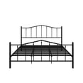 thumbnail image 5 of Home Design Atmore King Metal Platform Bed Frame, Iron Bed with Headboard & Footboard, No Box Spring Needed, Black, 5 of 12