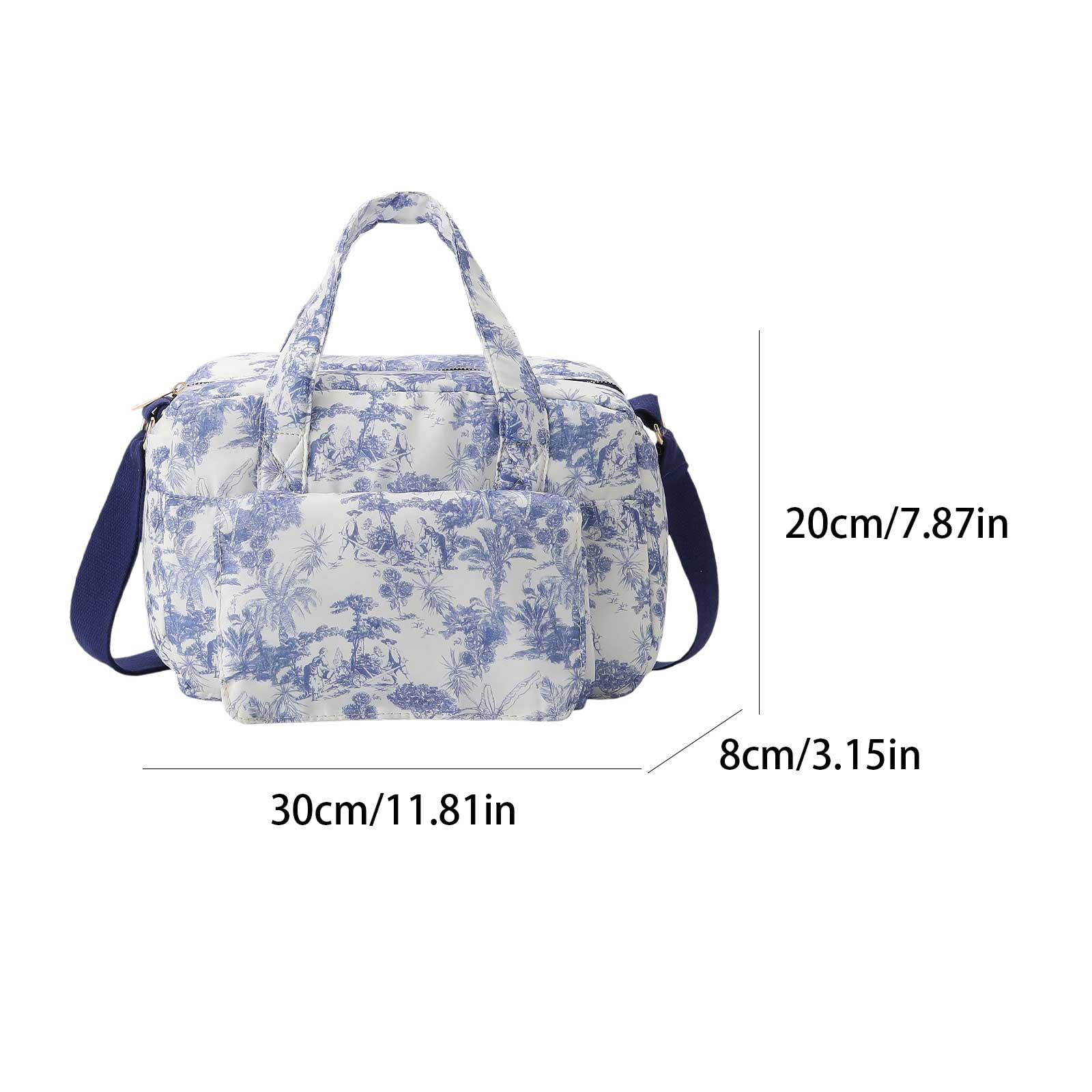 Portable Travel Diaper Organizer Bag, Large Capacity Baby Diaper Tote with Zipper, Unisex Multifunction Nappy Bag for Mom Dad Outdoor Activities (style2)