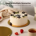 thumbnail image 3 of [200 Pack] Cake Boards 10 Inch Round Gold Cardboard Rounds Disposable Pizza Circles Cake Pan Base Stand for Desserts and Pastries Grease Proof and Moisture Resistant Christmas, Birthday, 3 of 7