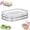 Two Layers, variant on Multi-layer Food Storage Box with Lid, Deli Meat Ham and Cheese Container for Fridge, Stackable Container Set for Meal Prep, Fridge Organization, Pantry Storage, Deli Meat Container (Two Layers)