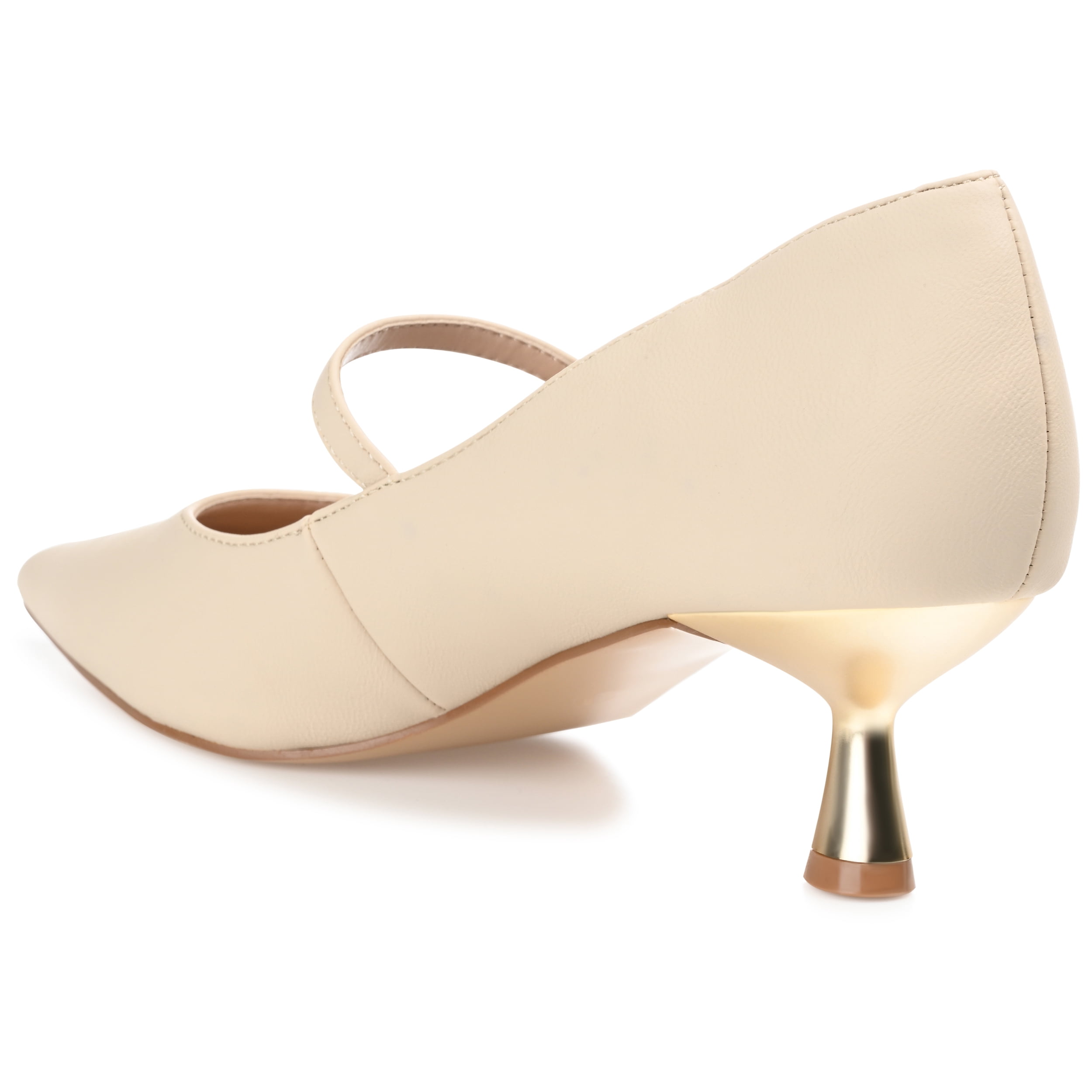 Journee Womens Manza Kitten Heel Mary Jane Pointed Toe Pumps, Widths Available