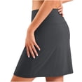 thumbnail image 4 of Fesfesfes Womens Ribbed Cinched Side Mini Skirt Bottoms Fashion Summer Solid Color High Waisted Shorts Casual Shorts Skirt, 4 of 5