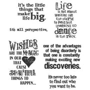 Tim Holtz Cling Stamps 7"X8.5"-Good Thoughts