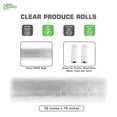 thumbnail image 4 of (12 PACK) EcoQuality 10x15 Plastic Produce Bags on a Roll 500 Bags/Roll- Food Storage Roll Bags, Clear Plastic Bags for Vegetables, Food, Fruits, Bread, Pet Waste Bags, Grocery Bags, Supermarket Bags, 4 of 5