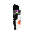 thumbnail image 2 of Baller Basketball Logo Crew Socks (White/Black, X-Large) - White/Black,X-Large, 2 of 4