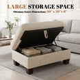 thumbnail image 4 of Poshby 71.25''W Sectional Sofa Loveseat with L-Shaped, Storage Ottoman, Chenille for Living Room, Beige, 4 of 14