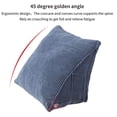 thumbnail image 4 of WOVTE Reading Backrest Cushion Wedge Pillow Corduroy Triangle Pillow, Waist Support Pillow Backrest Support Wedge Pillow for Reading Working (Blue), 4 of 6