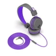 thumbnail image 3 of JLab JBuddies Studio On-Ear Wired Kids Headphones 2-in-1 Bundles, 3.5mm Plus USB-C Adapter, Volume Safe, Folding, Purple, 3 of 10