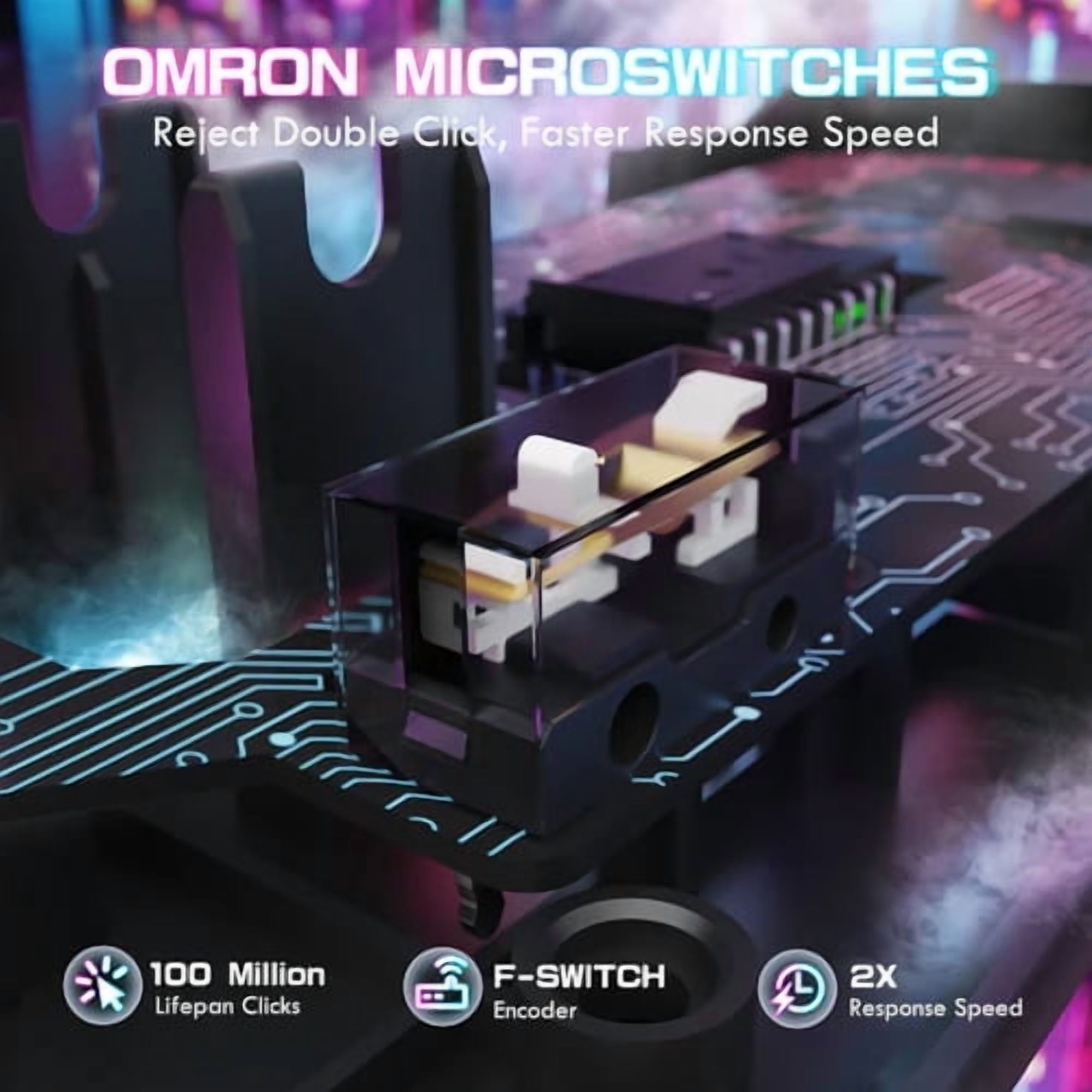 ATTACK SHARK X1 Tri-mode Gaming Mouse with Touchpad RGB Charging Dock PAW3395PRO Gaming Sensor, BT/2.4G Wireless/Wired, 6 Adjustable DPI up to 40000, Omron Optical Microswitches