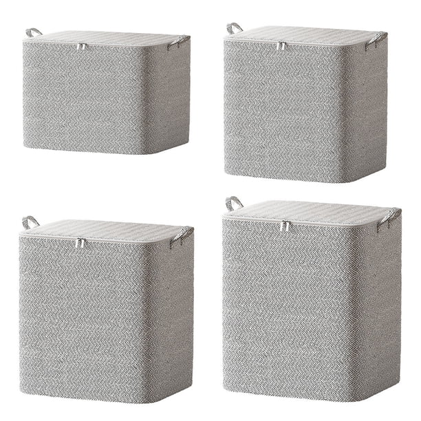 Caja Almacenamiento para Guardarropa Bsvklp 4 Plegables Uso Manta Edredón Ropa Cama