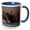 Blue/White, variant on 3drose, Minnesota. Split Rock Lighthouse on Shore of Lake Superior, 11oz Two-tone Yellow Mug