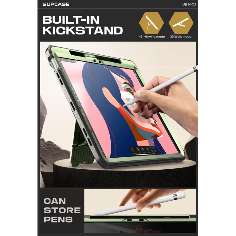 Poetic Explorer Case For IPad Air 11 Inch (M3/M2) - Rugged Folio With Built-in Screen Protector