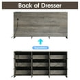 thumbnail image 5 of Vabches Dresser for Bedroom 9 Drawer Wide Dresser with Charging Station,Grey, 5 of 9
