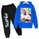 thumbnail image 2 of 2024 Ropa para niños CALIENTE Conjunto de sudadera con capucha para niños más pantalones de sudadera Conjunto de 2 piezas para niños y niñas Mbappe Avatar Estampado Bebé Niña, 2 of 5