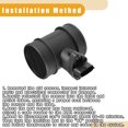 thumbnail image 4 of Unique Bargains Car Mass Air Flow Sensor No.60814852 - Vehicle Mass Air Flow Sensor - for Alfa Romeo 156 1997-2005 Plastic Metal Black - 1 Pc, 4 of 7
