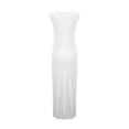thumbnail image 4 of PuLe Summer Dress Women's Scoop Neck Sleeveless Tank Maxi Dress Form Fitted Pencil Sundress, 4 of 6
