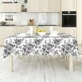 thumbnail image 2 of AnyDesign Green Flower Tablecloth Rectangle Floral Fabric Table Cloth Washable Wildflower Table Cover for Picnic Dinner Table Decoration, 60 x 102 Inch, 2 of 6