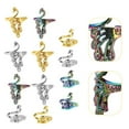 thumbnail image 3 of HLONK 12Pcs Adjustable Knitting Loops Crochet Rings Crochet Open Ring Yarn Guide Rings Crochet Tools, 3 of 7