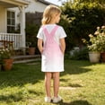 thumbnail image 7 of Curuila Toddler Girls Suspender Dress With Pocket Gradient Square Neck Sleeveless Summer Soft Comfortable Dresses Pink Size 12-13 Years, 7 of 7