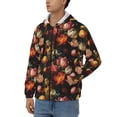 thumbnail image 3 of Naloa Colorful Tulips Men’s Hoodies, Zip up Hoodie, Sweatshirts,Hoodies for Men Sizes S-3XL-Small, 3 of 5