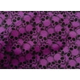 thumbnail image 4 of oneOone Cotton Cambric Purple Fabric Skull Quilting Supplies Print Sewing Fabric By The Yard 42 Inch Wide, 4 of 4