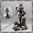 thumbnail image 2 of Nier Automata figura de Yorha No.2, estatua de Pvc 2B de 33cm, 2 cabezas, colección de estatuillas de acción, adorno de coches, regalos GK para niñas calientes, 2 of 4