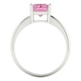 thumbnail image 4 of Clara Pucci 14K White Gold 2.5ct Pink Solitaire Ring for Women, 4 of 8