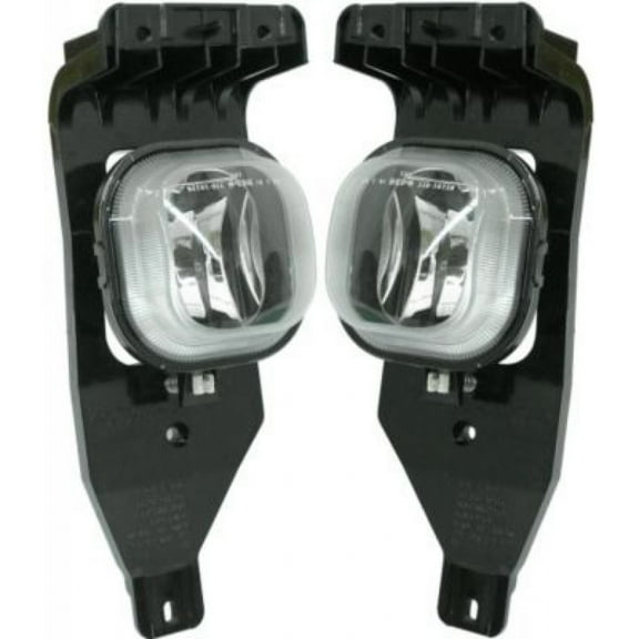 CarLights360: For 2005 2006 2007 Ford F-350 Super Duty Fog Light Assembly Driver and Passenger Side Pair w/Bulbs DOT Certified - Replaces FO2592211, FO2593211