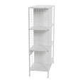 thumbnail image 6 of Household Essentials Trellis Open Storage Bookshelf with 6 Cube Compartments Scandinavian White and White Metal, 6 of 8