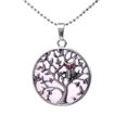 thumbnail image 1 of Colliers & Pendentifs Arbre de Vie Creux Argent Ancien Rond Femmes Hommes, 1 of 6