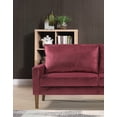 thumbnail image 4 of Uspridefurniture Beily 53'' Velvet Square Arm Loveseat, Red, 4 of 5