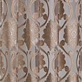 thumbnail image 3 of Regal Home Collections Milawi Sheer Jacquard Scroll Waterfall Valance, 57 by 37-Inch, Brown, 3 of 3