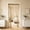Beige, variant on Gallickan Rose Thread Beaded Curtain, 39x79 Inches, White, Silver Wire Tassel Arch Room Divider, Door Curtain for Window Bedroom Closet