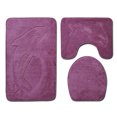 thumbnail image 1 of Youkk Polyester Soft Touch Textured Floor Mat Anti-Skidding Base And Durable For Refreshing Bathroom PJ210906-A001 50*80cm 1Set, 1 of 6