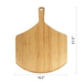 thumbnail image 3 of BambooMN - Bamboo Wooden Pizza Oven Bakery Peel - 21.5"x16.5"x0.5" - 10 Piece, 3 of 6