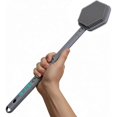 thumbnail image 1 of wonima11 Silicone Back Scrubber for Shower – 21in Extendable Shower Brush with Long Handle – Dual-Sided Back Brush with Non-Slip Grip, Gentle Cleansing & Exfoliation for Men, Women, Elderly (Gray), 1 of 1