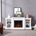 thumbnail image 3 of SEI Furniture Gallatin Traditional Electric Fireplace with Storage in White, 3 of 4